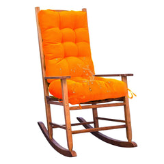 TESICA front view of orange cushion set showing plush fit and bright color
