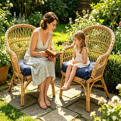 TESICA cushions in use on a patio dining set adding comfortable seating