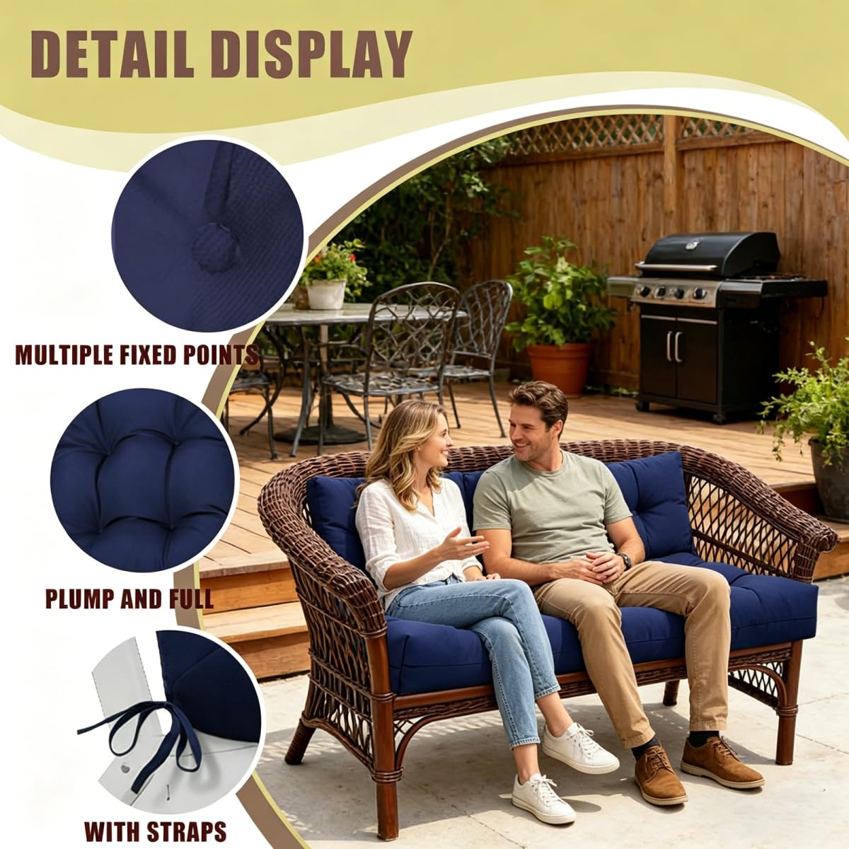 TESICA cushion on a window seat adding color and cozy support