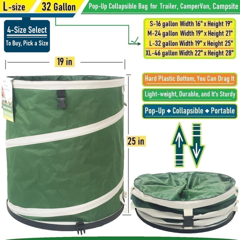 Tespher collapsed flat in compact form for storage, saving space in garage or RV