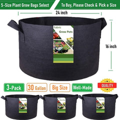 Tespher grow bag filled with potting mix ready to plant showing easy setup benefit