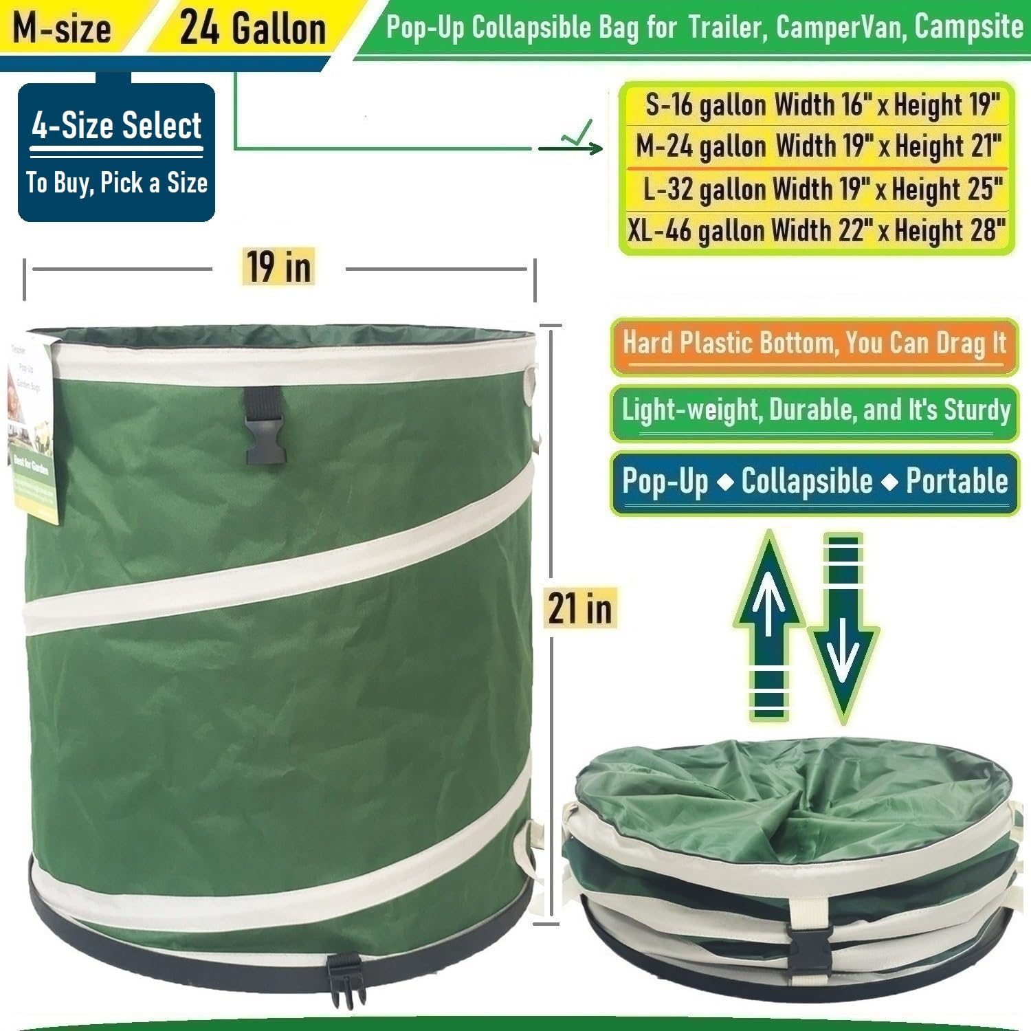 Tespher folded compact storage demonstrating easy trunk or shed fit