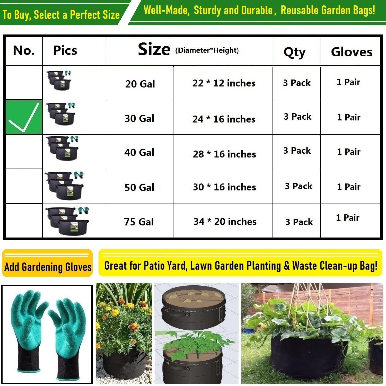 Tespher used as yard leaf bag demonstrating dual-purpose cleanup benefit