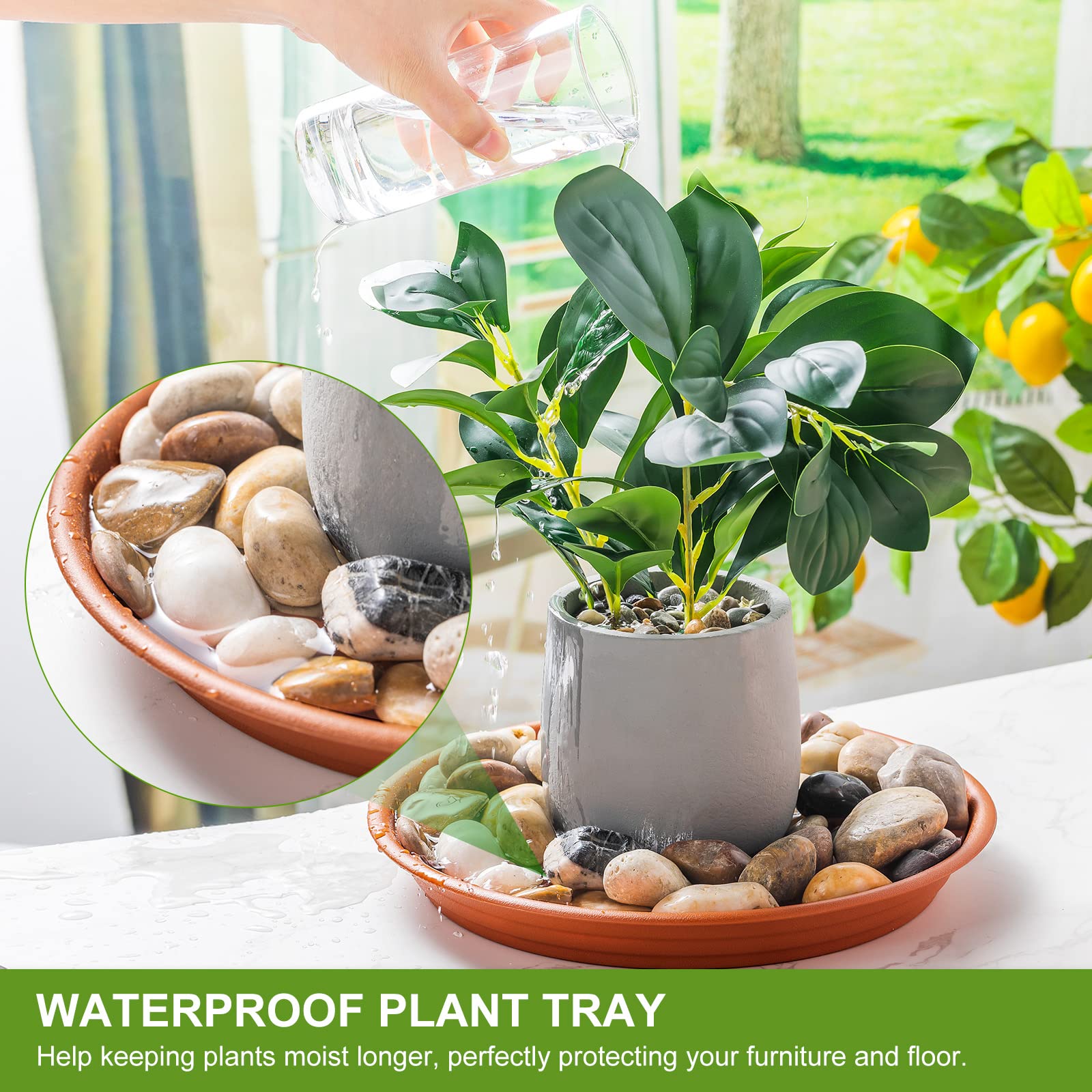 Tessco for you saucer under indoor pot collecting drainage to protect flooring