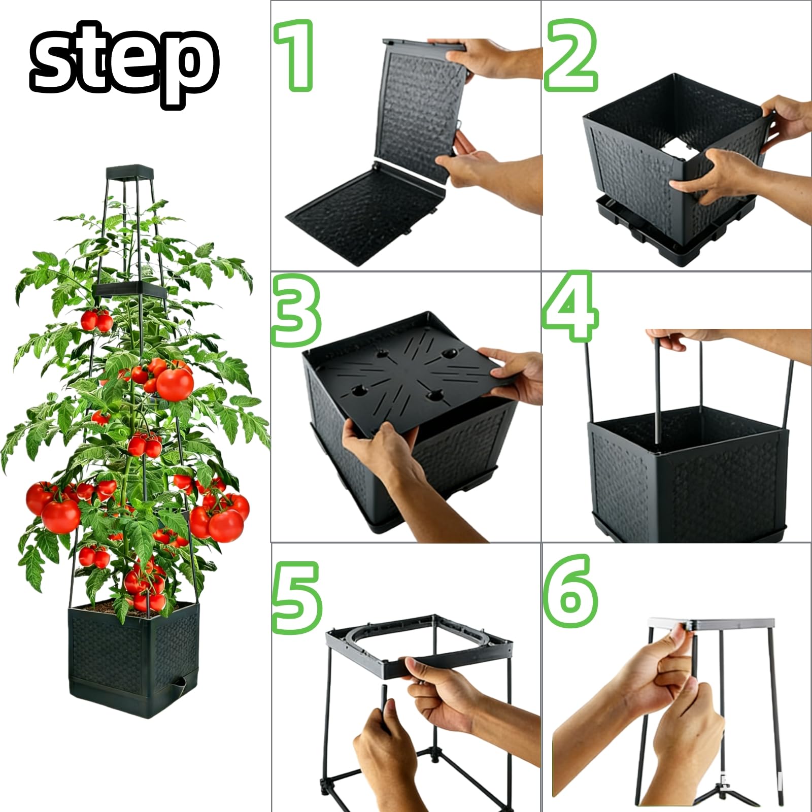 TESSTSY lifestyle balcony garden display illustrating year-round flexible planting