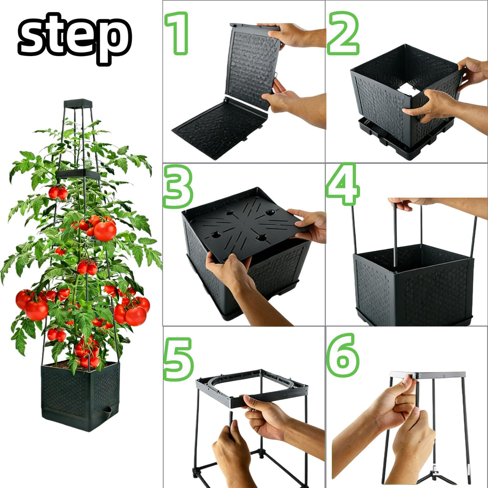 TESSTSY lifestyle balcony garden display illustrating year-round flexible planting