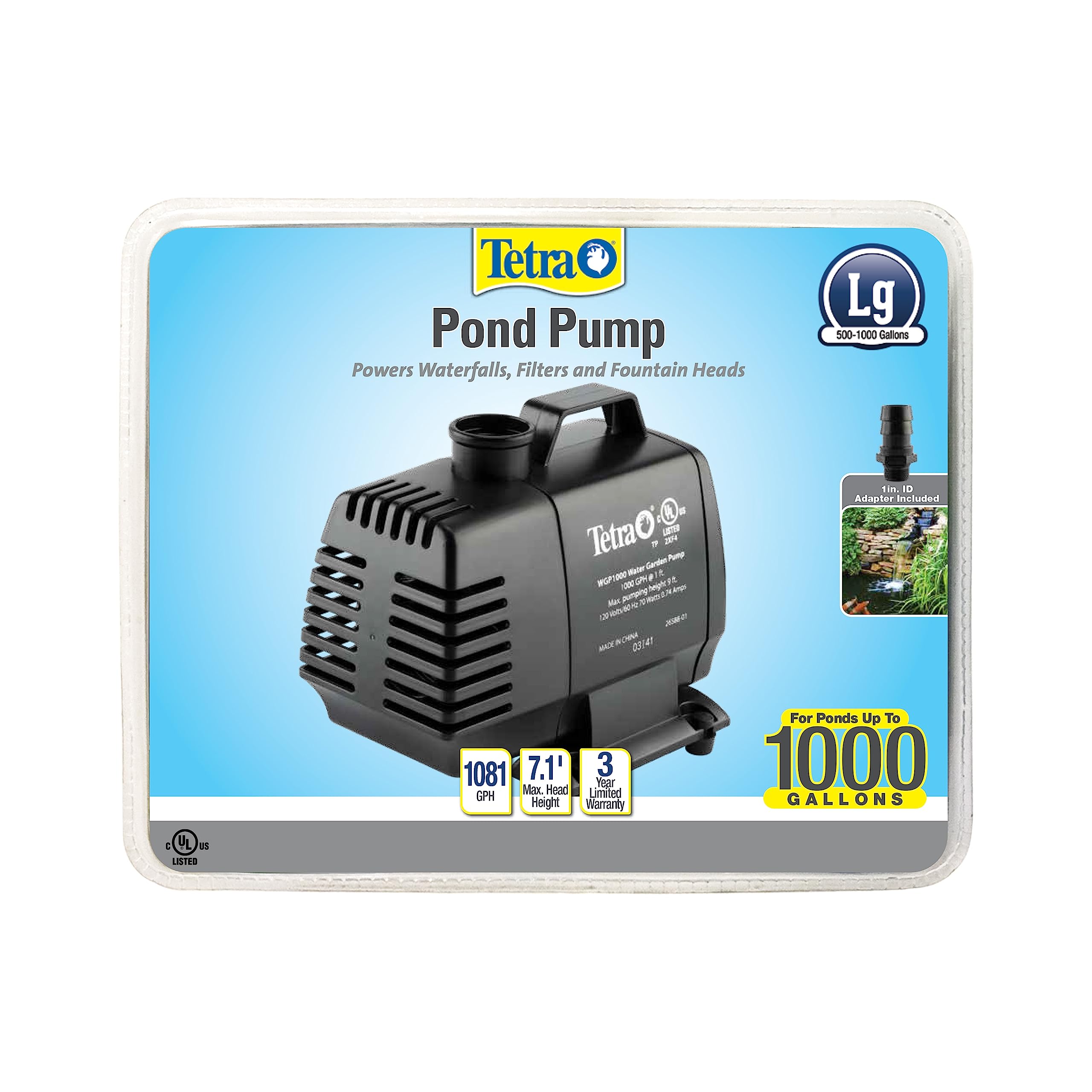 Tetra pump front view showing compact design and reliable performance