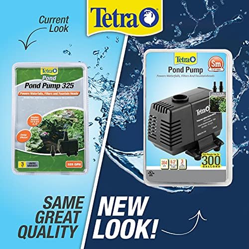 Tetra pump next to ruler showing scale for choosing correct placement