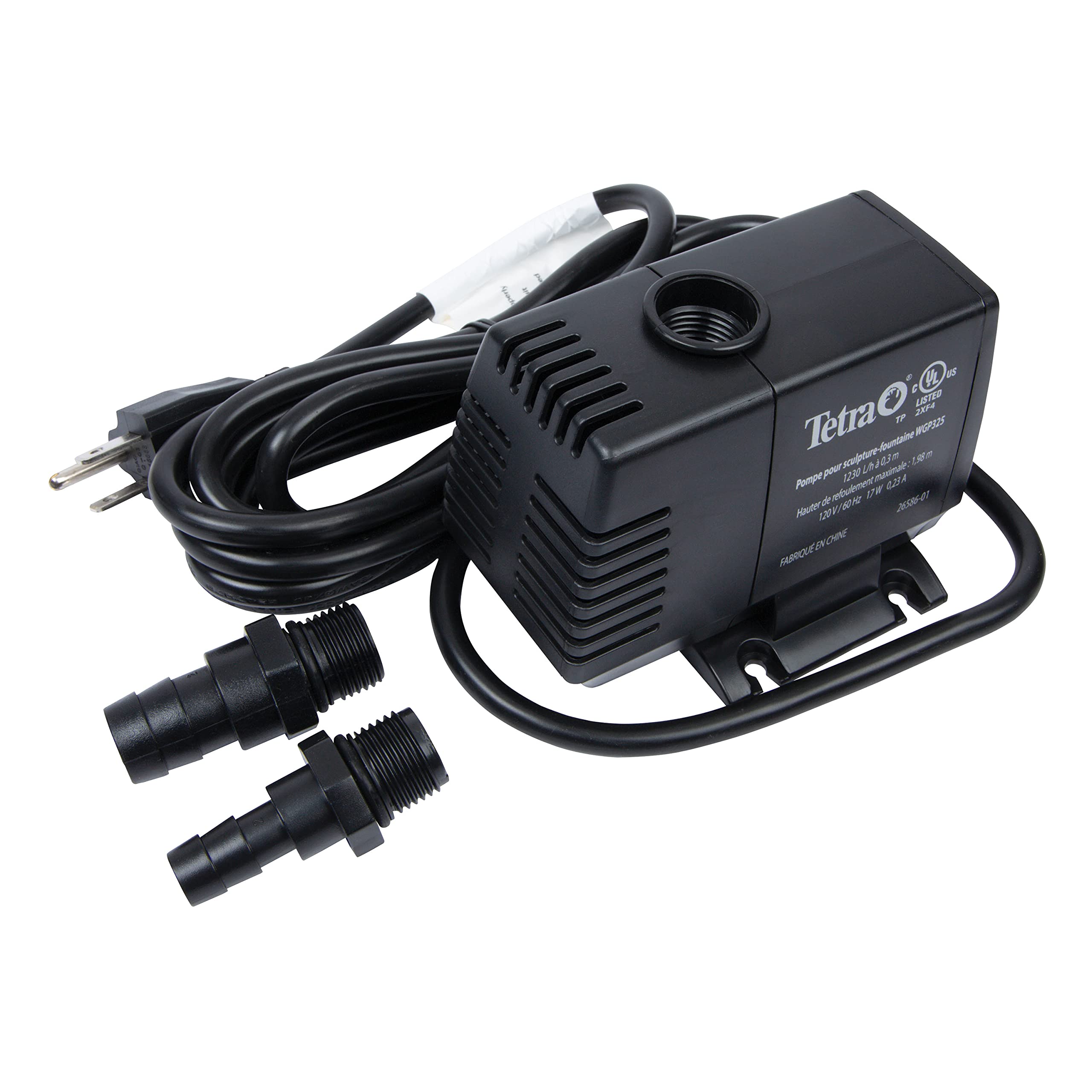 Tetra installed powering a backyard waterfall showing steady cascading water benefit