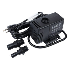 Tetra installed powering a backyard waterfall showing steady cascading water benefit