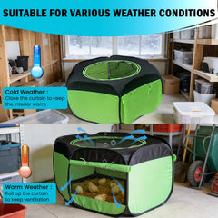 Tetuga brooder removable floor pad detail offering easy cleaning and insulation