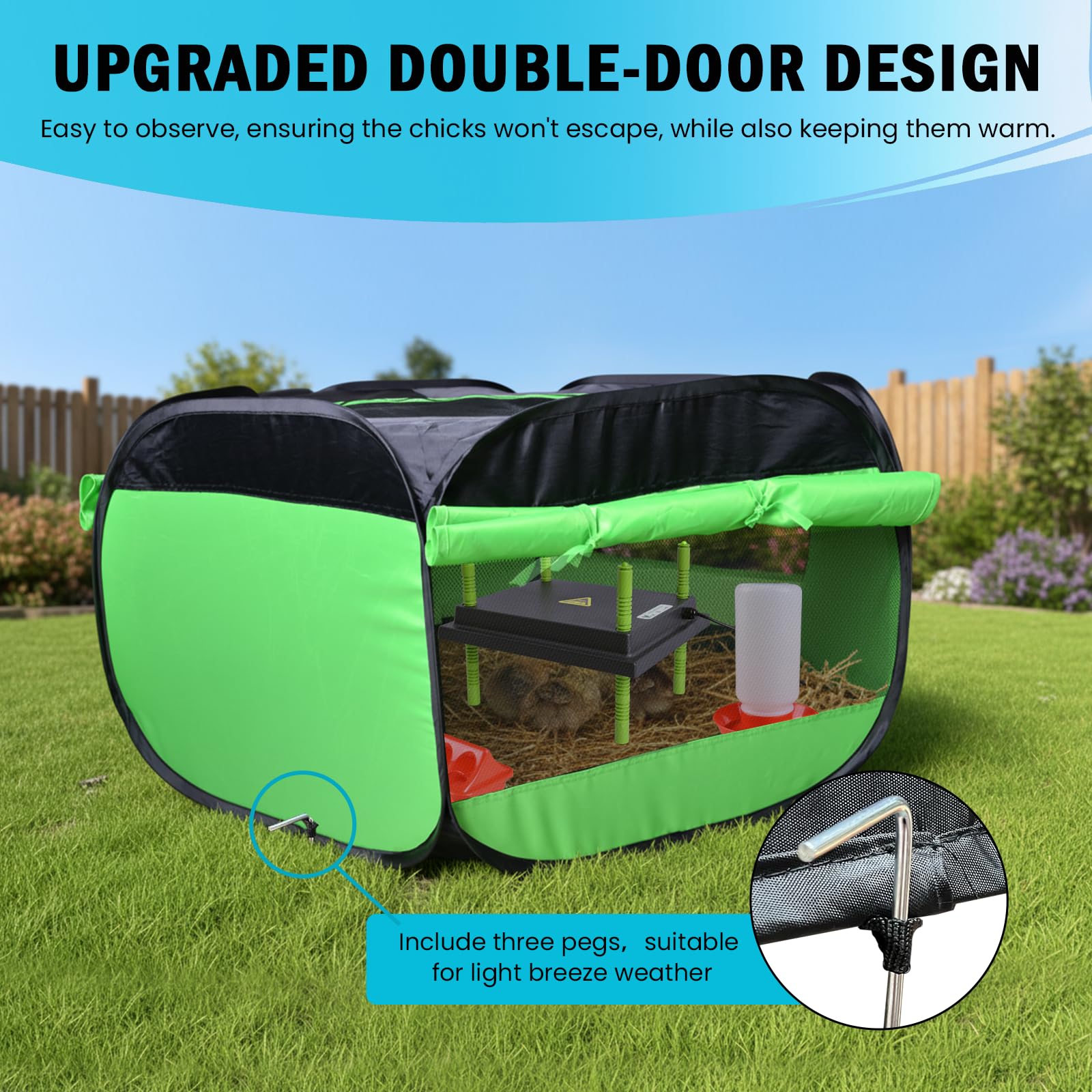 Tetuga folded kit in storage bag, compact for transport and space saving