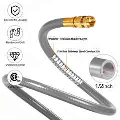 Teupoa hose rubber texture detail showing abrasion resistance and weather durability