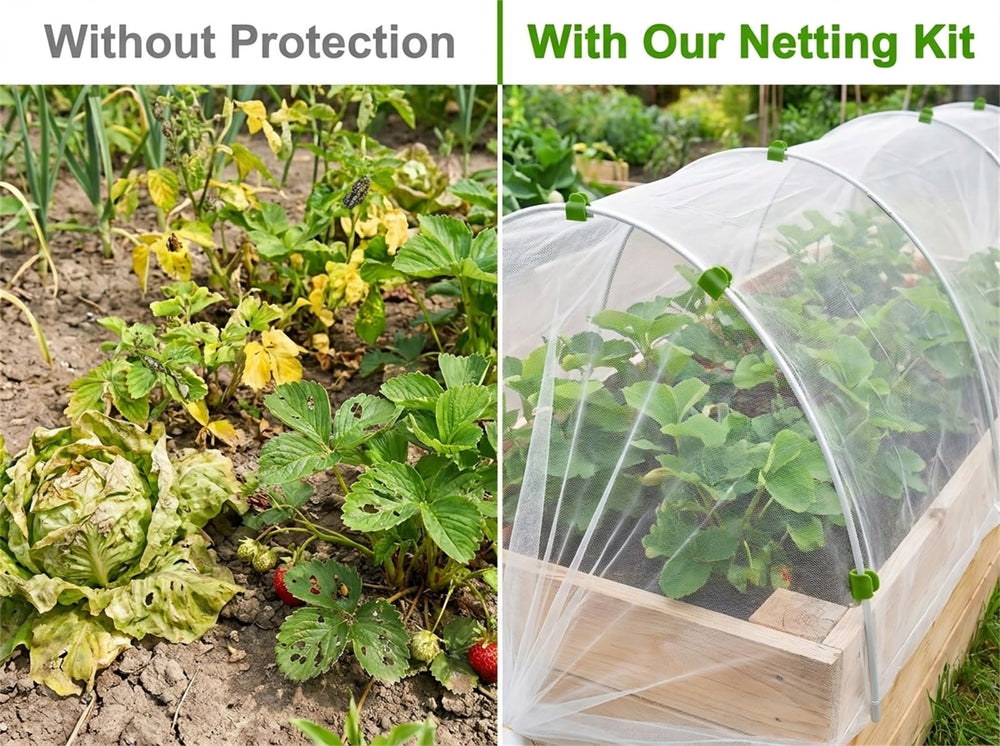 Teurabied clip attachment securing netting for easy daily access