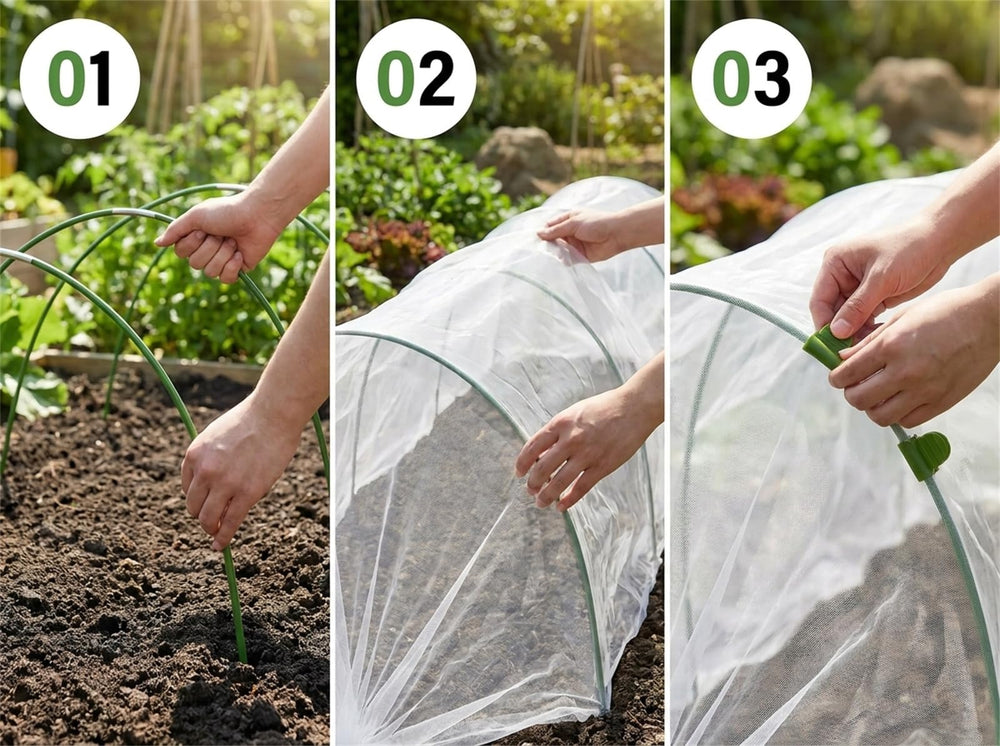Teurabied garden kit in kitchen garden setting for cleaner harvests