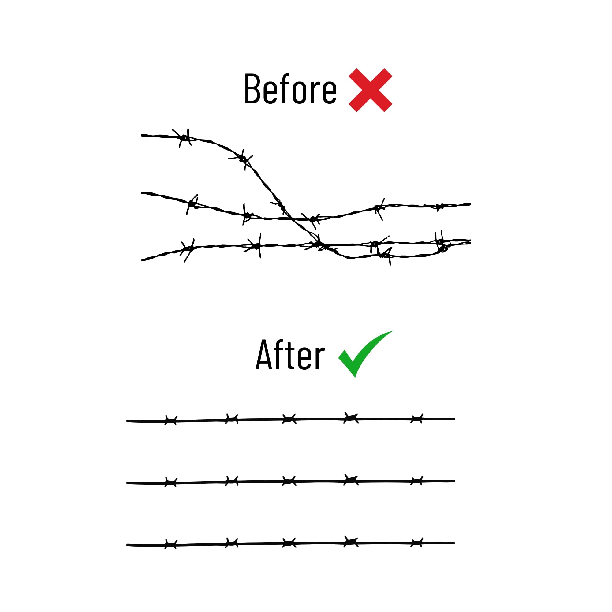 TEXAS FENCE FIXER SEGUIN TX side profile showing ergonomic handle for easier leverage