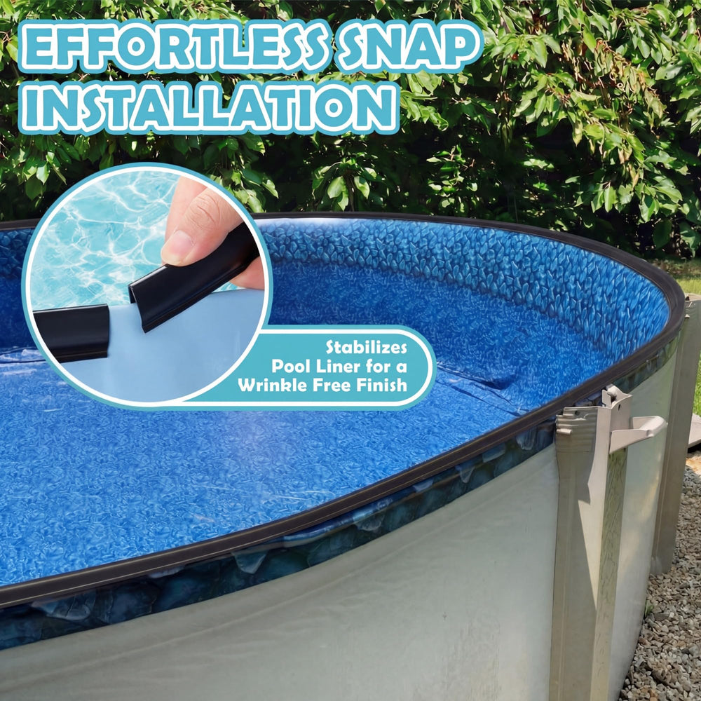 Teyva Daily strip installed on pool ledge demonstrating easier installation