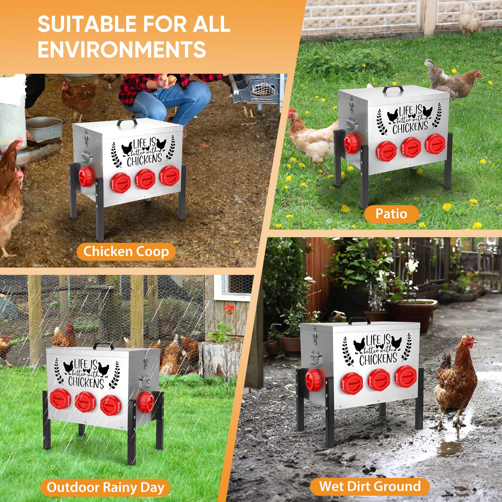 Tgeyd locking lid detail keeping feed secure from pests and rain