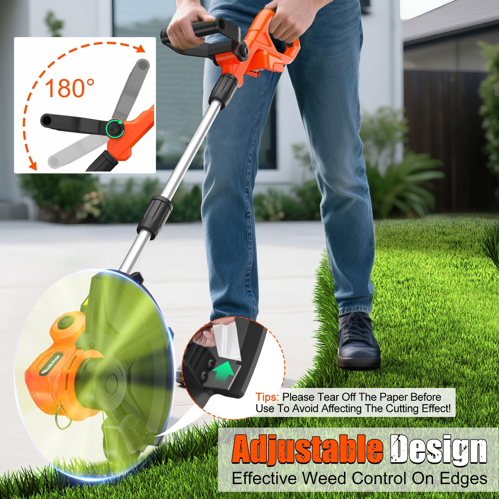 ThagBrco handle and control layout for comfortable grip and better maneuverability