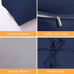Thankyall hidden full-length zipper detail allowing easy removal and neat closure