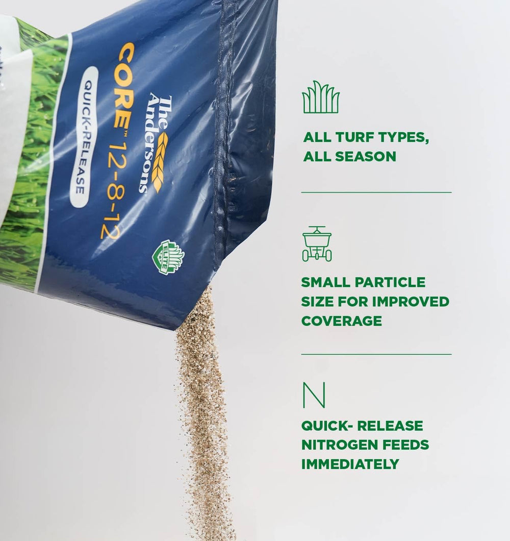 The Andersons being spread with a spreader for uniform application benefit