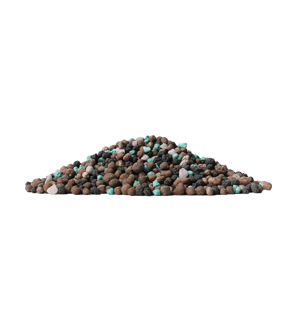 Close-up of Ecofusion granules texture showing uniform pellets for even spreading benefit