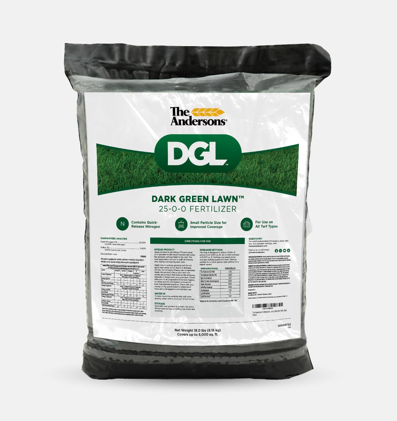 The Andersons front of bag showing product identity and coverage benefits