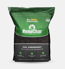 The Andersons HumiChar front packaging showing product and coverage benefit