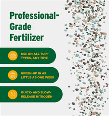 spreaders applying The Andersons fertilizer on lawn for uniform coverage benefit