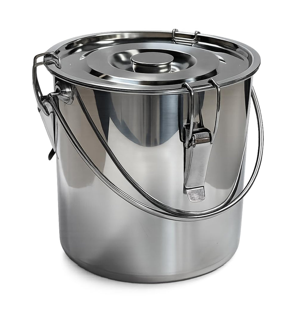 The Bincho Grill front view showing robust stainless steel and sealed lid for safe extinguishing