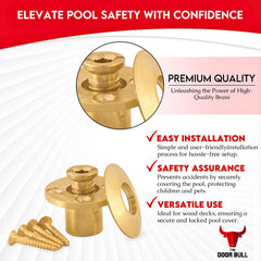 The Door Bull detailed view of anchor threads and bore for reliable fastener engagement