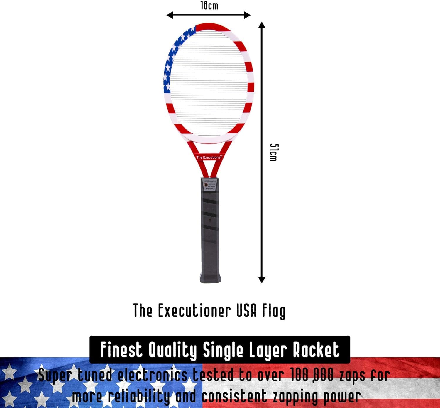 The Executioner close-up of 1.2mm zinc steel grill for immediate single-layer zapping