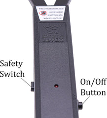 The Executioner handle with positive button and LED warning light for safer use