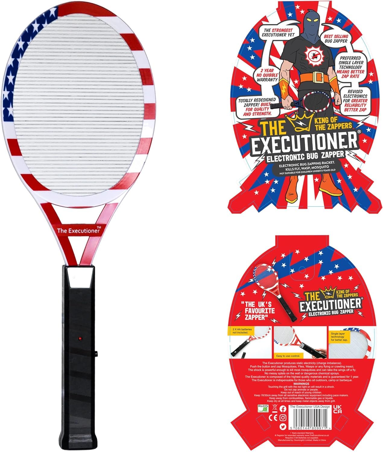 The Executioner held in hand to show scale and comfortable, non-slip grip benefit