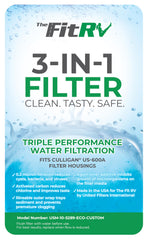 THE FITRV.COM filter media close-up highlighting multilayer filtration performance