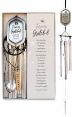 The Grandparent Gift Co. wind chime front packaging showing gratitude message and box