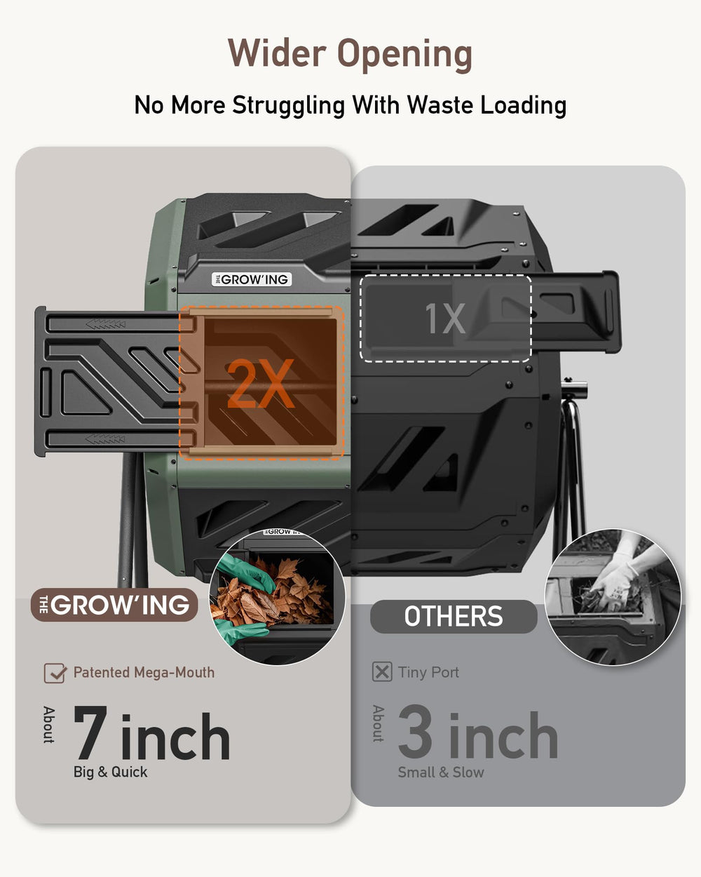 THE GROW'ING assembly detail with pre-embedded nuts for easy solo setup and secure fastening