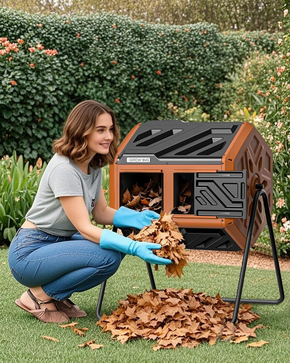 THE GROW'ING lifestyle backyard patio setting encouraging eco-friendly use