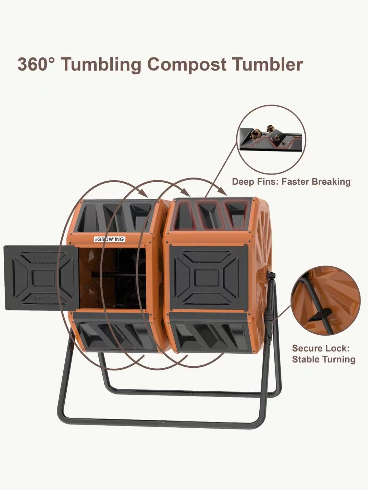 THE GROW'ING locking pin detail securing heavy loads for safe loading benefit