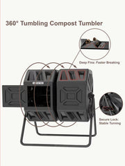 THE GROW'ING side profile on patio illustrating compact footprint and outdoor fit