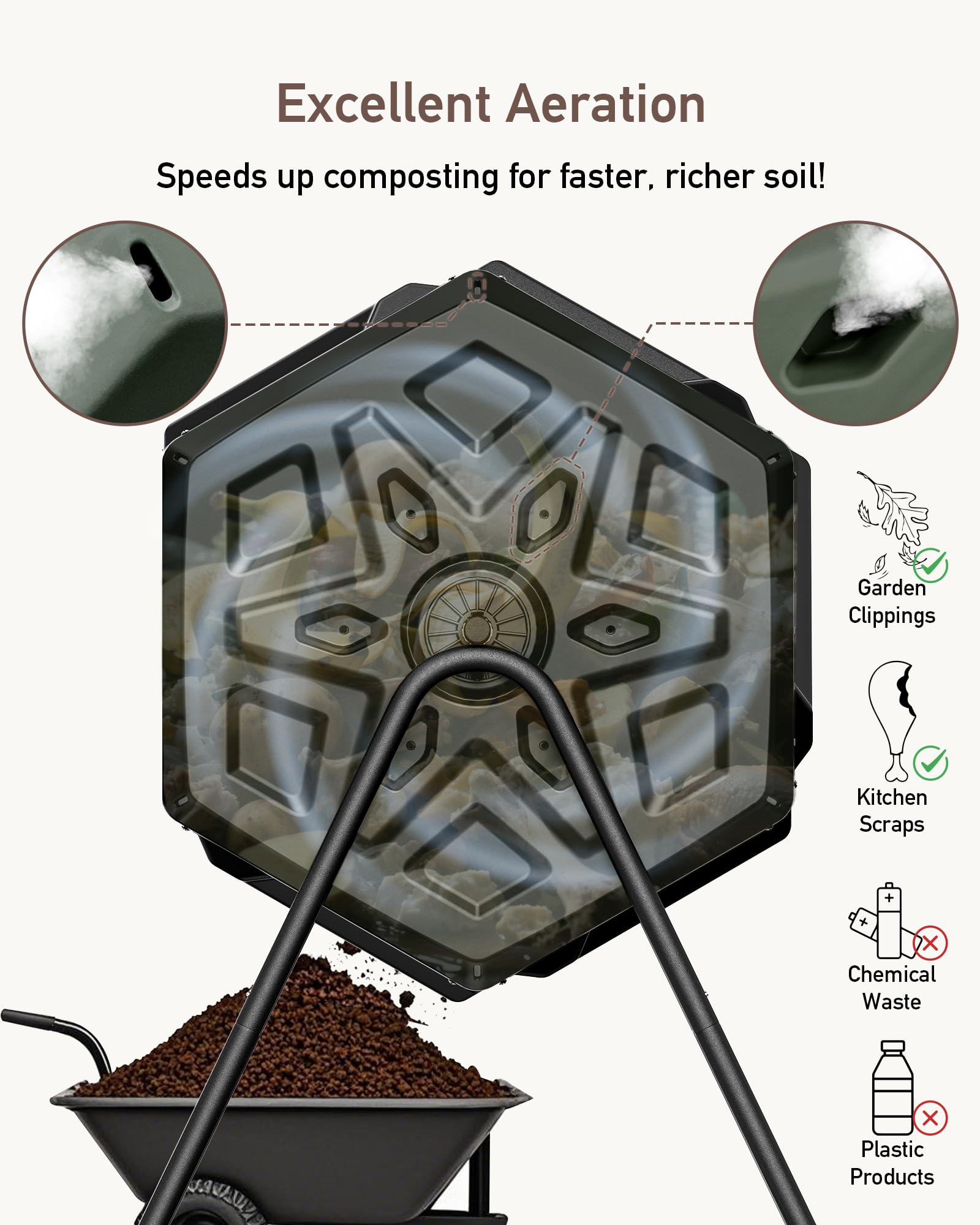 THE GROW'ING weatherproof resin texture highlighting UV-stabilized surface for long-lasting durability