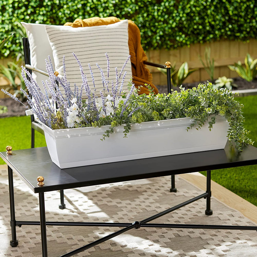 The HC Companies planter close-up texture highlighting durable lightweight plastic