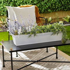 The HC Companies planter close-up texture highlighting durable lightweight plastic