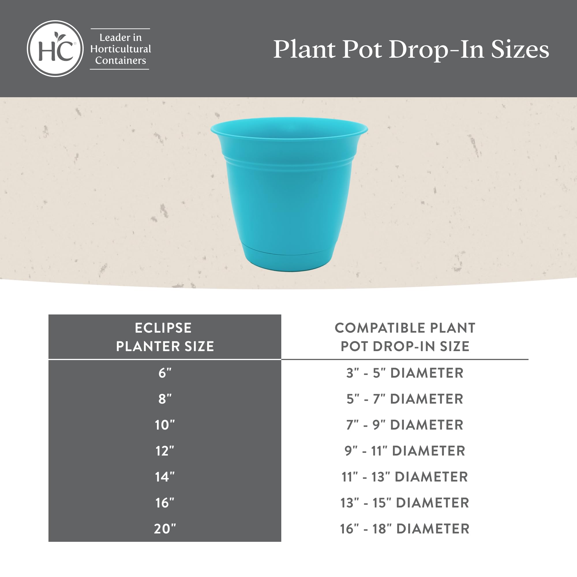 The HC Companies planter underside showing pre-drilled drainage holes for healthy roots