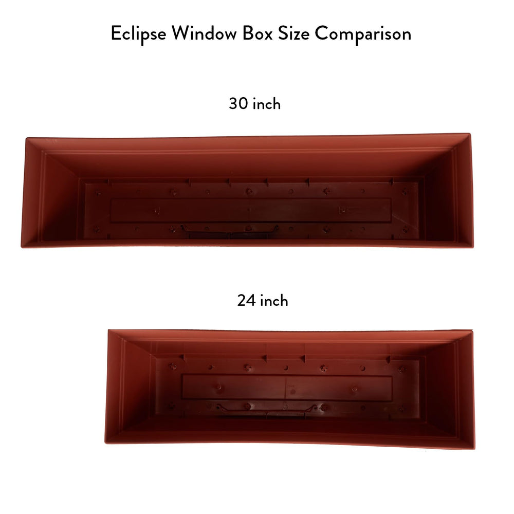The HC Companies window box close-up texture highlighting durable plastic surface