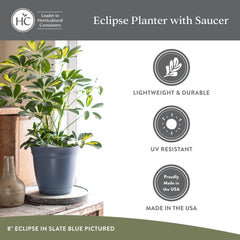 The HC Companies planter filled with herbs demonstrating easy indoor gardening benefit
