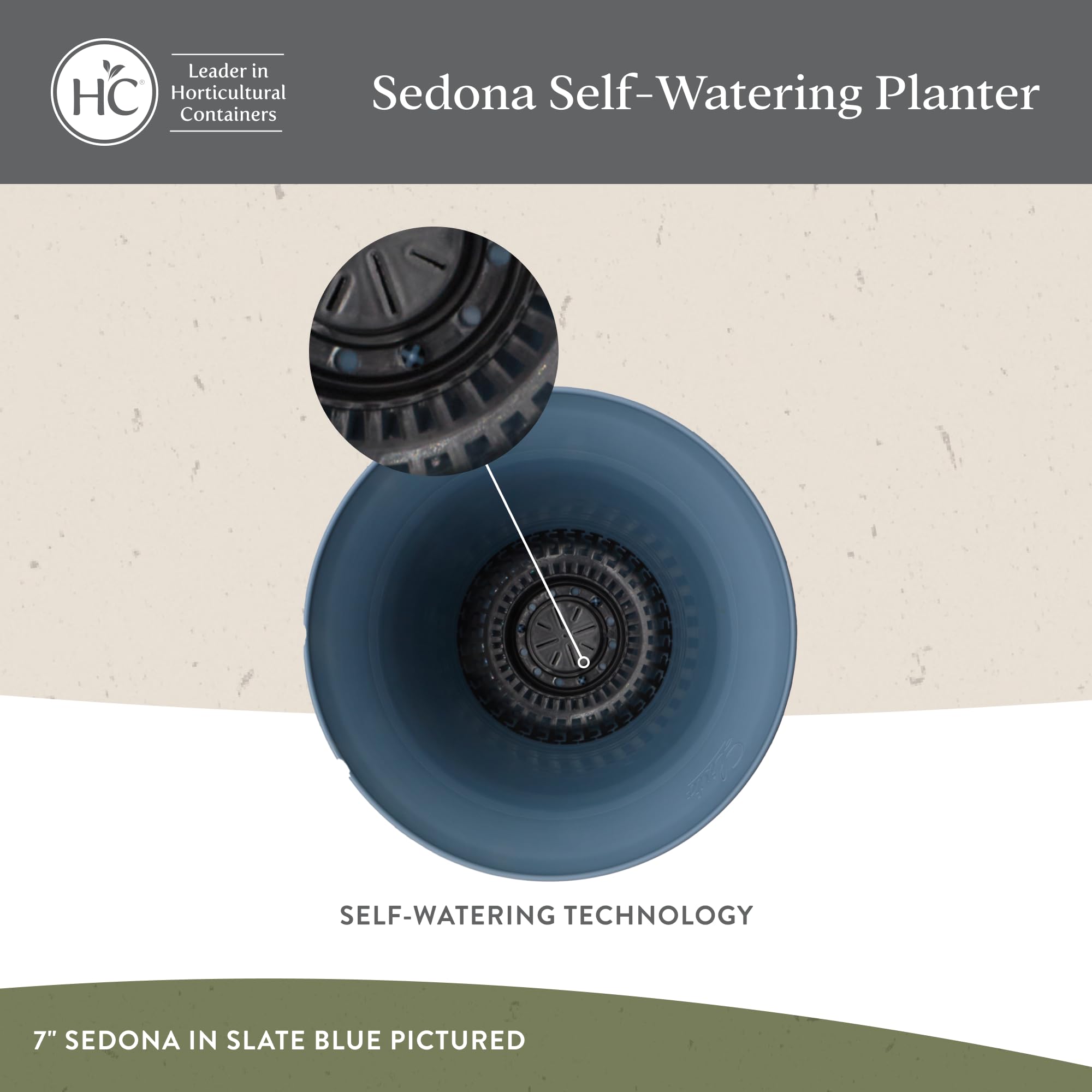 The HC Companies Sedona close-up of matte polypropylene texture, resists scratches and dirt