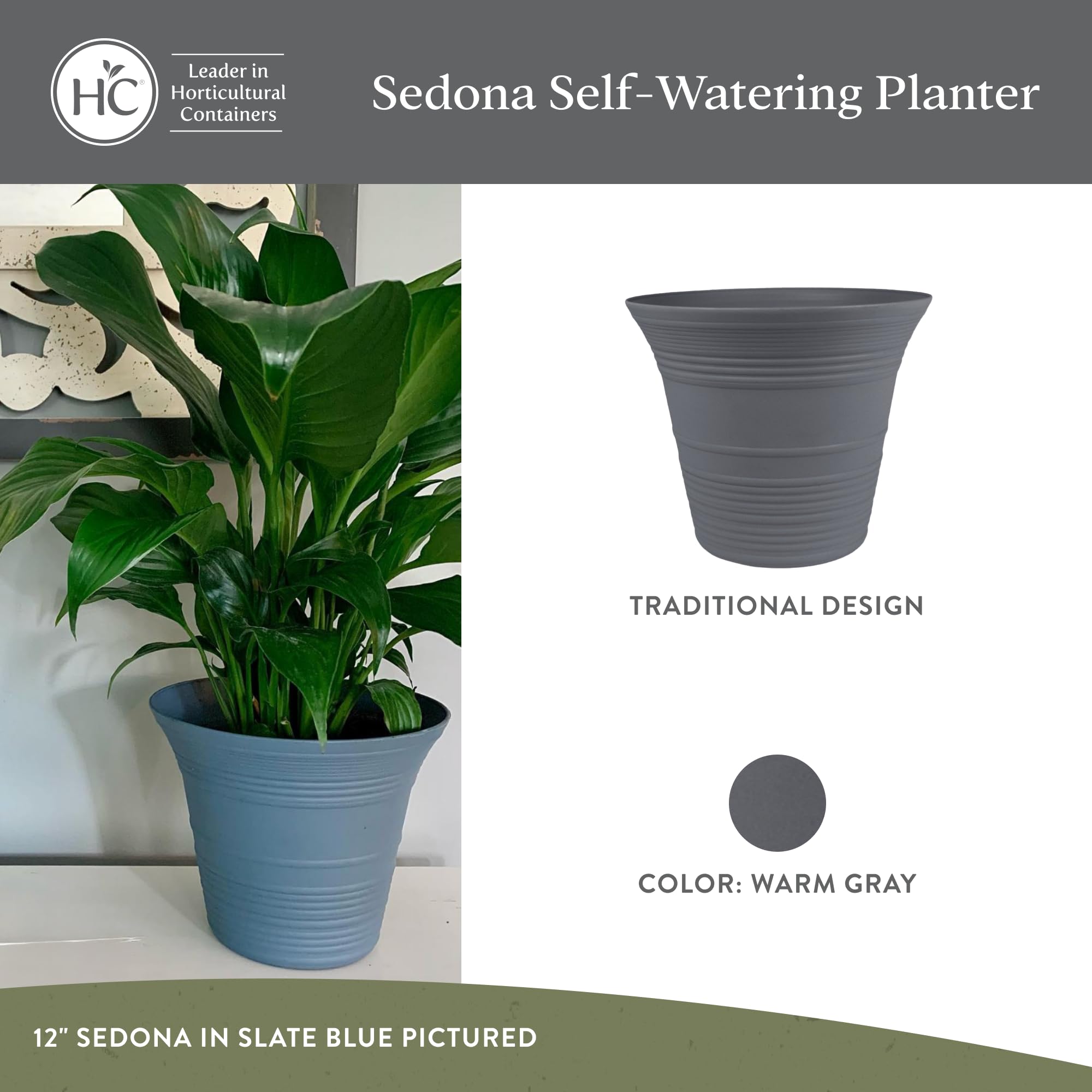 The HC Companies Sedona side profile highlighting fluted shape and sculpted ring, adds classic style
