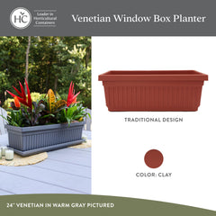 The HC Companies planter close-up of fluted side texture for decorative curb appeal