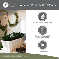 The HC Companies planter placed on a windowsill demonstrating space-saving benefit